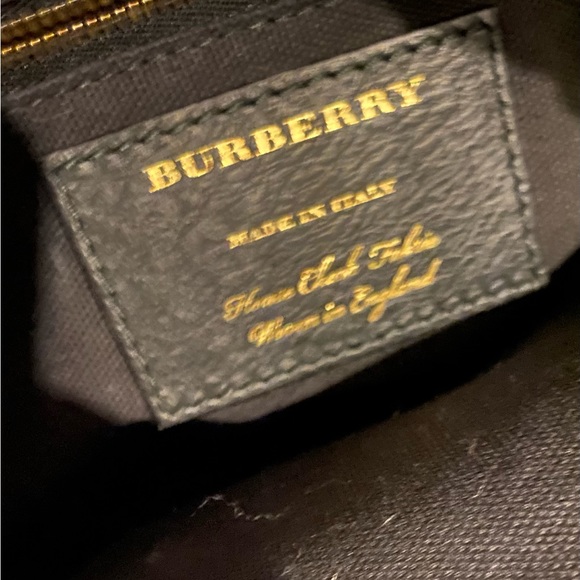 Burberry Medium Banner Leather/ House Check Bag